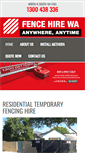 Mobile Screenshot of fencehirewa.com.au